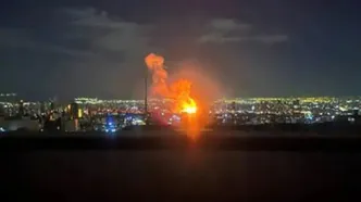 تصویری از انفجار در غرب تهران