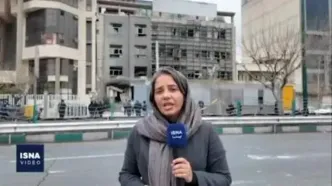 ببینید| تخریب ساختمان بانک سپه در تهران پس از حمله آمریکا و اسرائیل