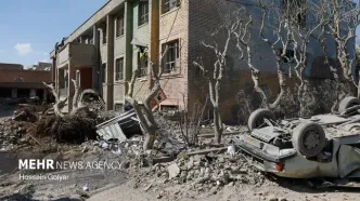 تصاویری از حمله امروز به ساختمان پلیس تهران