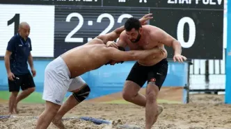 صعود چهار کشتی‌گیر ساحلی ایران به جمع هشت نفر برتر مسابقات سانیا ۲۰۲۶