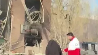 تصاویری از خسارات حمله هوایی به یک منطقه دانشگاهی در تهران