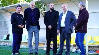برگزاری سومین جلسه تمرینی تیم ملی فوتبال با حضور تاج