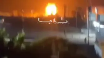 ببینید | اصابت پهپاد به پایگاه آمریکایی در اربیل در شمال عراق