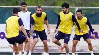 تمرین تیم ملی در عصر طوفانی تهران/ عکس