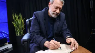 توییت قالیباف درباره لاریجانی + عکس