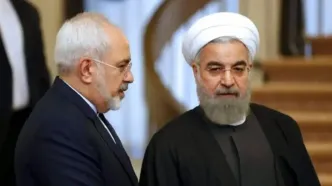 فحاشی به ظریف و روحانی در تجمع شبانه مشهد/ ویدئو