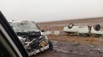 تصادف مرگبار در آزادراه شیراز ـ اصفهان/ ۴ کشته و ۲ مصدوم