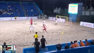 ویدیو| خلاصه فوتبال ساحلی ایران ۹ - فلسطین ۱/ گل اول در ثانیه ۴!