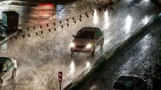 باران و کاهش دما در تهران