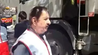 تصویری از مجید مجیدی در لباس امدادگران