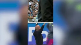 واکنش خاص گواردیولا به سوپرگل 40 متری! + ویدئو