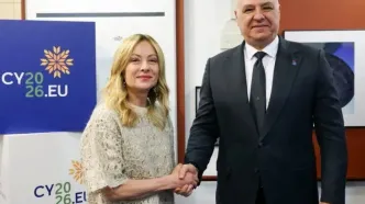 رئیس‌جمهور لبنان با نخست‌وزیر ایتالیا در قبرس دیدار کرد