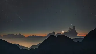 ملاقات دنباله‌دار و سیاره‌ها در عکس روز ناسا