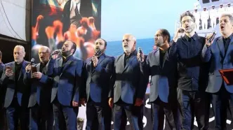 برگزاری نمایشگاه خوشنویسی و اجرای 22 همخوانی در برج آزادی