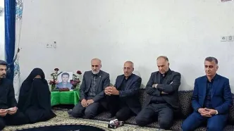 بازدید هیئت عالی قضایی از خانواده شهدای دادگستری لارستان