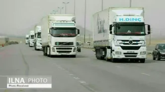 صادرات ۱۳.۵ میلیون تن کالا از مسیرهای زمینی ایران
