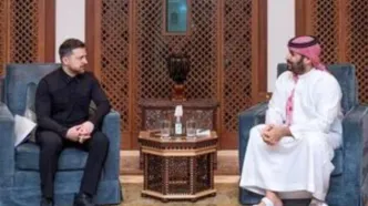 دیدار مجدد زلنسکی با بن سلمان در جده