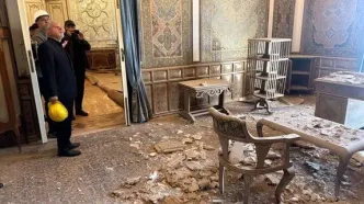 انتشار تصاویری از میزان خرابی‌های مجموعه کاخ‌های سعدآباد