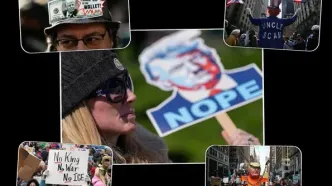 گزارش رویترز از اعتراض آمریکایی‌ها به ترامپ با رویکرد تصویری