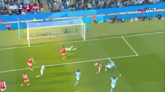 ویدیو: گل دوم منچسترسیتی به آرسنال توسط ارلینگ هالند