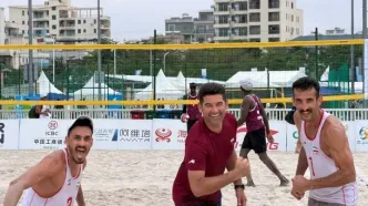 دومین برد والیبالیست‌های ساحلی ایران