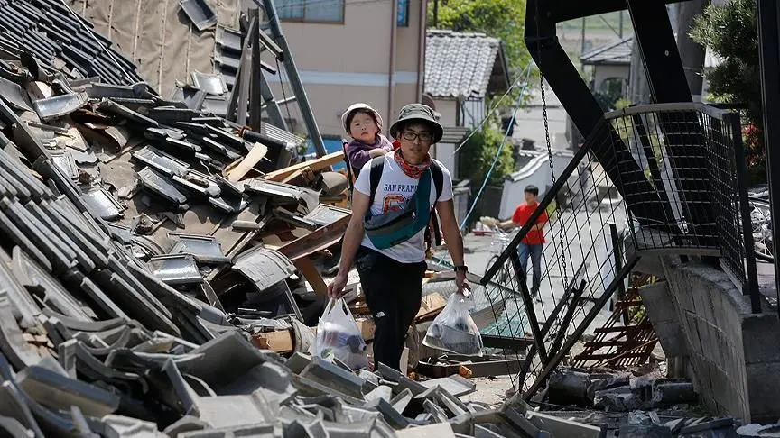 فیلمی از زلزله شدید در ژاپن