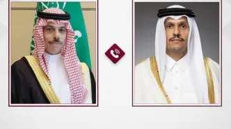 وزرای خارجه عربستان و قطر درباره ایران گفتگو کردند