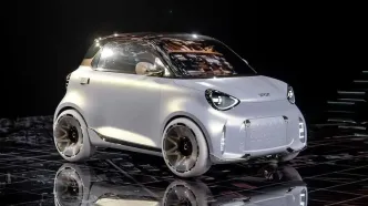 خودروی جدید اسمارت با طراحی یک ایرانی معرفی شد / عکس
