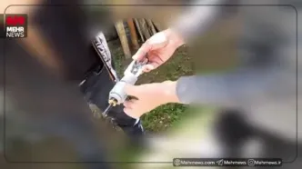 تصاویری از کشف خمپاره انداز در گیلان