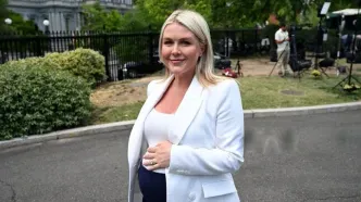 تصاویر؛ نشست خبری سخنگوی کاخ سفید پیش از زایمان