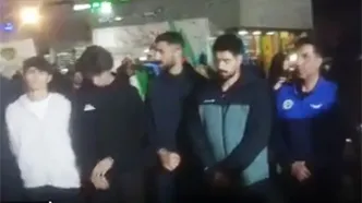 تصاویری از تیم ملی تکواندو در تجمعات شبانه مردمی