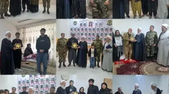 رئیس سازمان عقیدتی سیاسی ارتش با خانواده شهدای ارتش در استان کردستان دیدار کرد