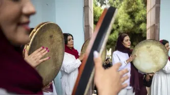 تصاویر؛ نوای دف در سایه سعدی