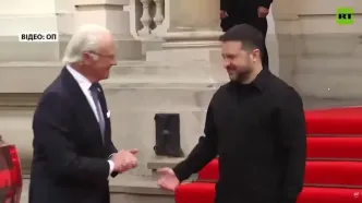 برخورد سرد پادشاه سوئد با زلنسکی