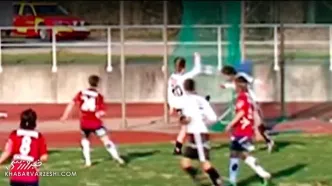 ویدیو| این عجیب‌ترین گل با ضربه سر در فوتبال است!