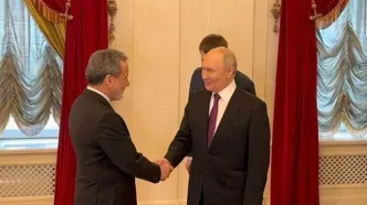 نخستین تصویر از دیدار امروزِ عراقچی و پوتین