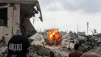جشن فلسطینی‌ها پس از کمین مقاومت در خان‌یونس