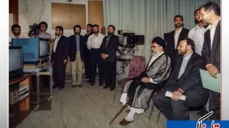 قاب تاریخی رهبر شهید انقلاب و شهید علی لاریجانی