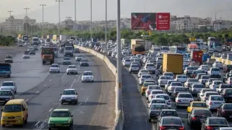 ترافیک نیمه‌سنگین محورهای منتهی به تهران