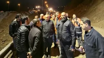 بازگشایی آزادراه پردیس- تهران پس از حادثه رانشی