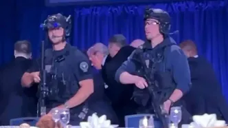 لحظات پُراسترس خروج ترامپ از محل تیراندازی