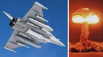 مانور هسته‌ای با جنگنده رافال در آسمان بالتیک