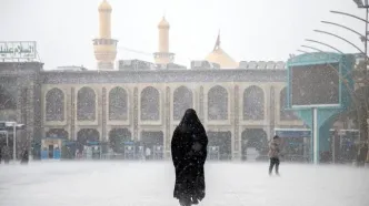 تصاویر؛ کربلای بارانی