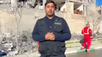 تصاویر پس از حمله به یک منطقه در پردیسِ تهران