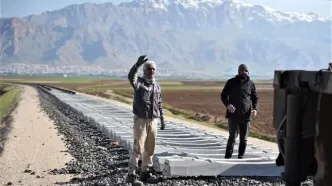 پیشرفت ۸۷ درصدی  زیرسازی راه‌آهن کرمانشاه ـ اسلام‌آباد‌‌ غرب /۳۰ کیلومتر از مسیر آماده ریل‌گذاری است