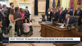 ببینید | واکنش متفاوت ترامپ به سوال یک خبرنگار: آیا از سلاح هسته‌ای علیه ایران استفاده می‌کنید؟