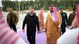 زلنسکی برای دومین بار در ۲ ماه گذشته وارد عربستان شد