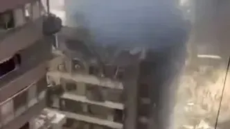 ویدئویی از وضعیت بیروت پس از حمله امروز اسرائیل