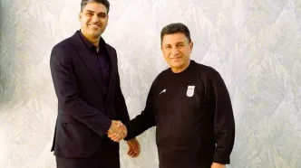 مدیرعامل پرسپولیس در تمرین تیم ملی