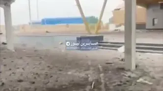 لحظه حمله هوایی به مرز شلمچه